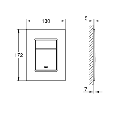 IŠPARDAVIMAS. Grohe Skate Cosmopolitan S (GD2) vandens nuleidimo klavišas
