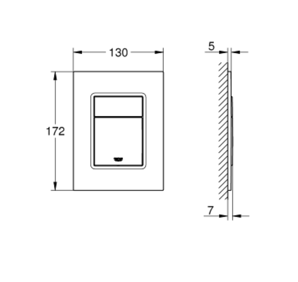 IŠPARDAVIMAS. Grohe Skate Cosmopolitan S (GD2) vandens nuleidimo klavišas