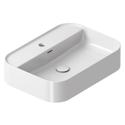 Ravak keraminis praustuvas Ceramic Slim R Shelf, su anga perpildymui