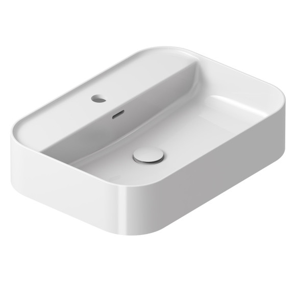 Ravak keraminis praustuvas Ceramic Slim R Shelf, su anga perpildymui