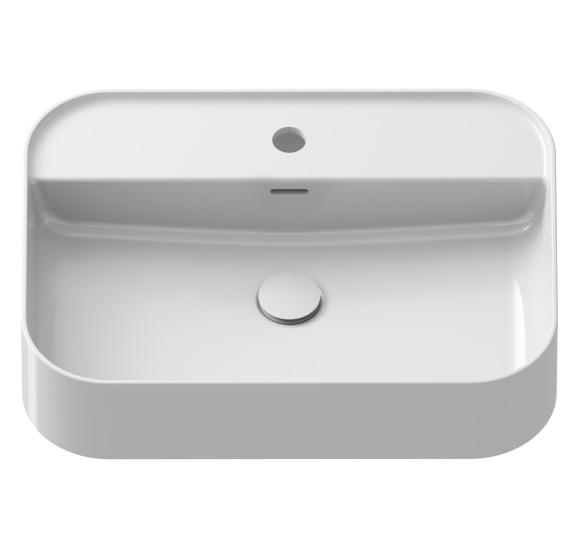 Ravak keraminis praustuvas Ceramic Slim R Shelf, su anga perpildymui