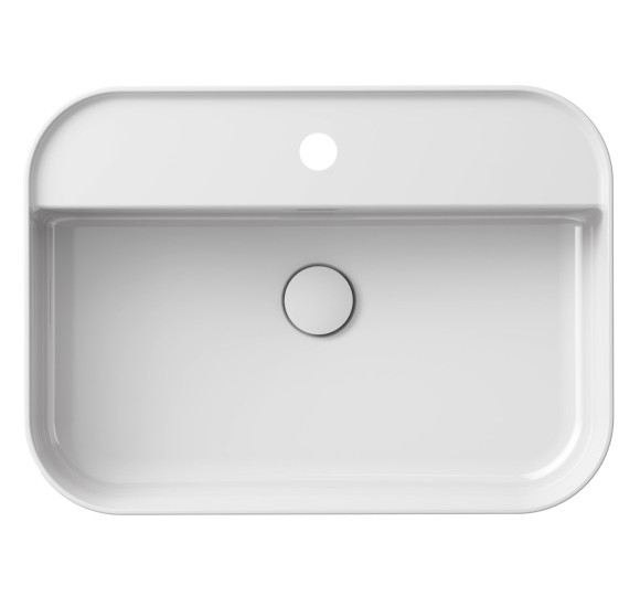 Ravak keraminis praustuvas Ceramic Slim R Shelf, su anga perpildymui