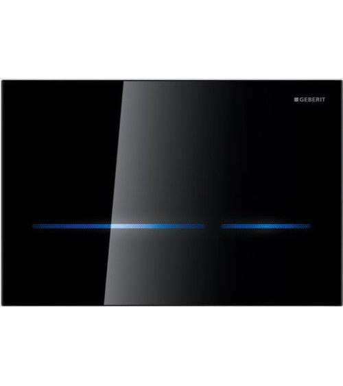 Geberit Sigma elektroninis vandens nuleidimo klavišas be transformatoriaus, juodas stiklas