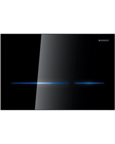 Geberit Sigma elektroninis vandens nuleidimo klavišas be transformatoriaus, juodas stiklas