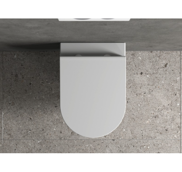 DuraSeramik Siena pakab. klozetas, rimless, su SF dangčiu komplekte