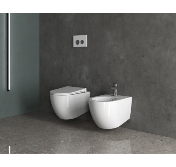 DuraSeramik Siena pakab. klozetas, rimless, su SF dangčiu komplekte