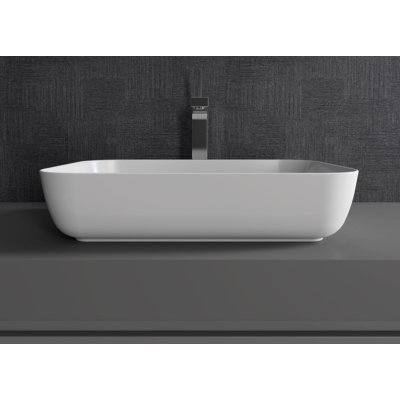 DuraSeramik Orfe praustuvas 60x40,  blizgus baltas