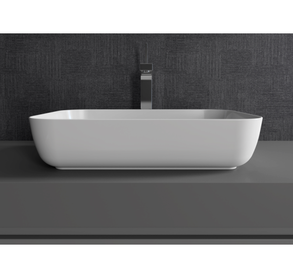 DuraSeramik Orfe praustuvas 60x40,  blizgus baltas