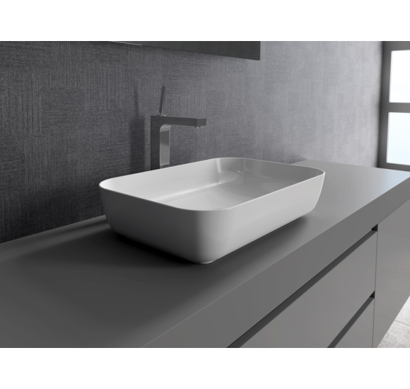 DuraSeramik Orfe praustuvas 60x40,  blizgus baltas