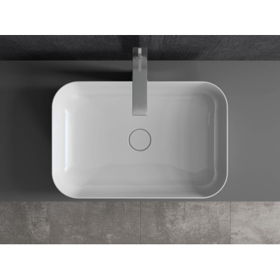 DuraSeramik Orfe praustuvas 60x40,  blizgus baltas