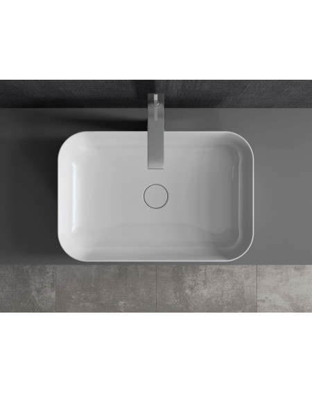 DuraSeramik Orfe praustuvas 60x40,  blizgus baltas