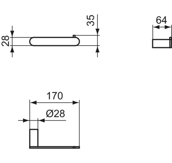 Ideal Standard Conca tualetinio popieriaus laikiklis, tvirtinamas prie sienos, pasirinkite spalvą