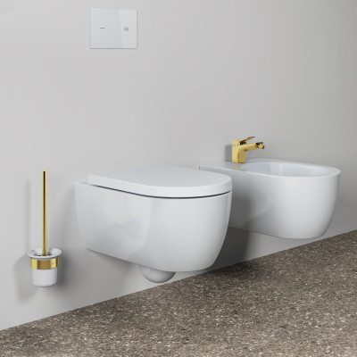 Ideal Standard Conca pakabinamas WC šepetys su laikikliu (pasirenkama spalva)