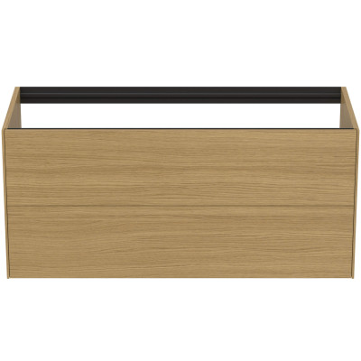 Ideal Standard Conca pakabinama vonios kambario spintelė 120 cm, su 2 stalčiais, šviesaus ąžuolo spalvos