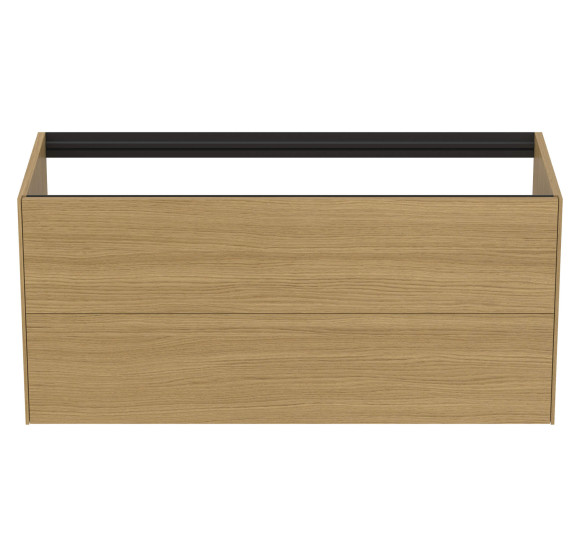 Ideal Standard Conca pakabinama vonios kambario spintelė 120 cm, su 2 stalčiais, šviesaus ąžuolo spalvos