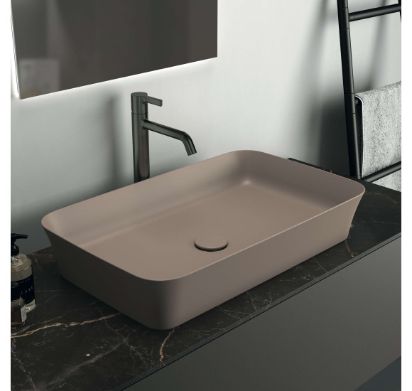 Ideal Standard Conca keraminis stalviršis praustuvo spintelei 120 cm, juodo marmuro spalvos