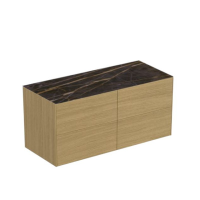 Ideal Standard Conca keraminis stalviršis praustuvo spintelei 120 cm, juodo marmuro spalvos