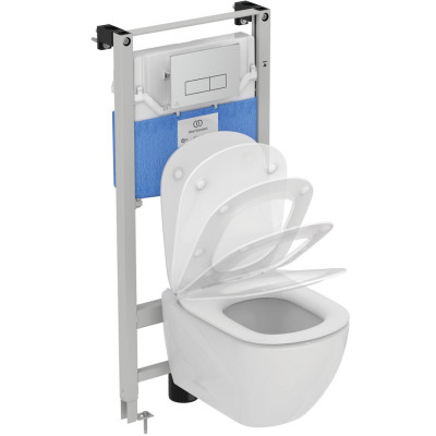 Ideal Standard Oleas mechaninis vandens nuleidimo mygtukas, šlifuotas paviršius-chromo spalvos