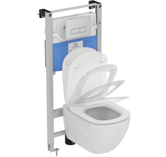 Ideal Standard Oleas mechaninis vandens nuleidimo mygtukas, šlifuotas paviršius-chromo spalvos