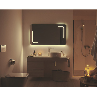 Ideal Standard vonios veidrodis 120x70 cm, su priekiniu ir foniniu apšvietimu, stačiakampio formos