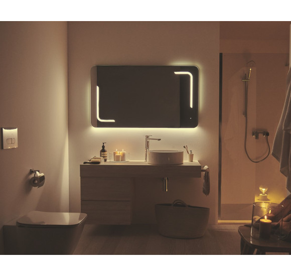 Ideal Standard vonios veidrodis 120x70 cm, su priekiniu ir foniniu apšvietimu, stačiakampio formos