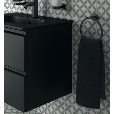 Ideal Standard Iom apvalus laikiklis vonios rankšluosčiui, juodos matinės spalvos