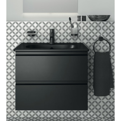 Ideal Standard Iom apvalus laikiklis vonios rankšluosčiui, juodos matinės spalvos