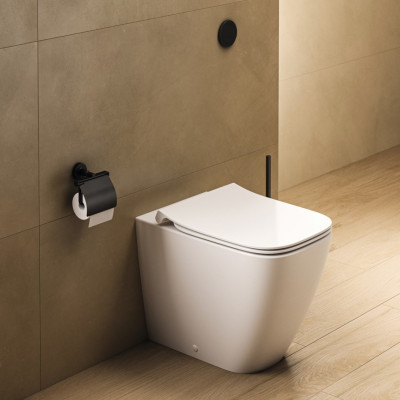 Ideal Standard Iom pakabinamas tualetinio popieriaus laikiklis, juodos matinės spalvos