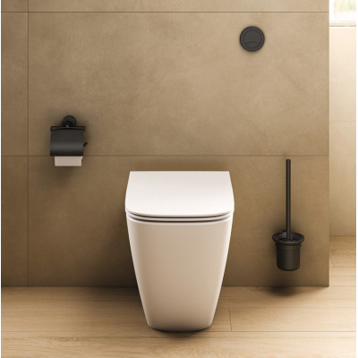 Ideal Standard Iom pakabinamas tualetinio popieriaus laikiklis, juodos matinės spalvos