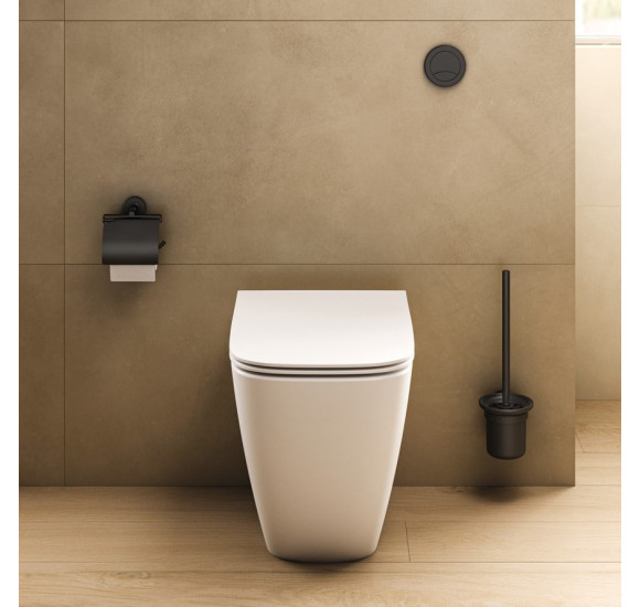 Ideal Standard Iom pakabinamas tualetinio popieriaus laikiklis, juodos matinės spalvos