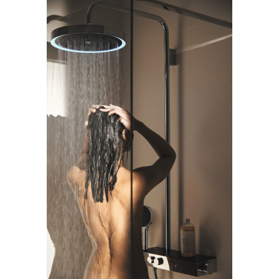 Ideal Standard Ceratherm Solos virštinkinė termostatinė dušo sistema, nerūdijančio plieno spalvos