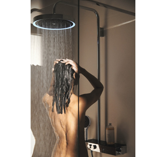 Ideal Standard Ceratherm Solos virštinkinė termostatinė dušo sistema, nerūdijančio plieno spalvos