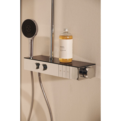 Ideal Standard Ceratherm Solos virštinkinė termostatinė dušo sistema, nerūdijančio plieno spalvos