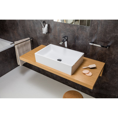 Ravak prie sienos tvirtinamas rankšluosčių laikiklis 25 cm, chromo spalvos