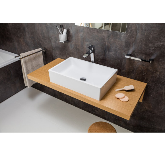 Ravak prie sienos tvirtinamas rankšluosčių laikiklis 25 cm, chromo spalvos