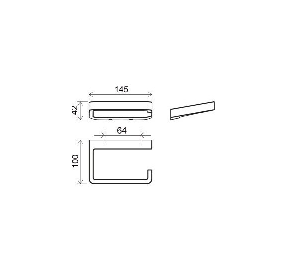 Ravak tualetinio popieriaus laikiklis, chromo spalvos