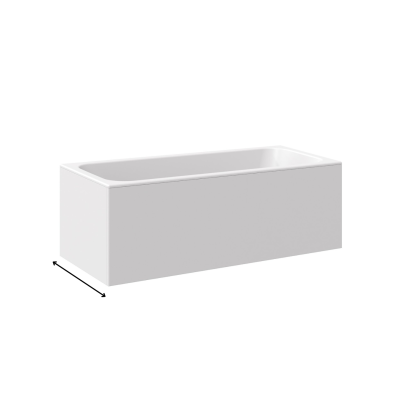 Ravak MDF šoninė vonios apdaila stačiakampėms vonioms, 70, 75, 80 cm, pasirinkite pusę