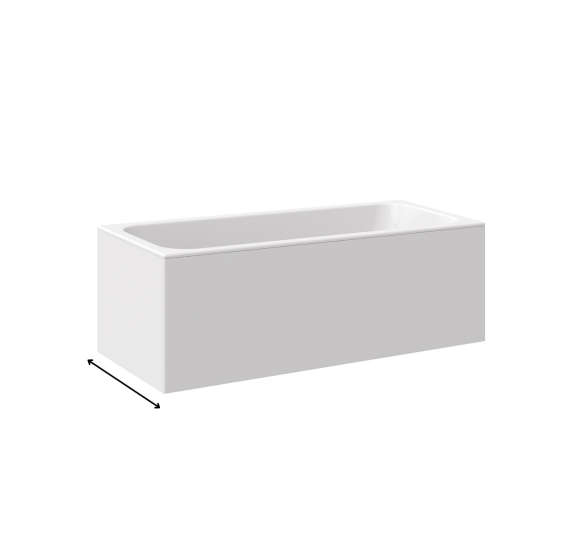 Ravak MDF šoninė vonios apdaila stačiakampėms vonioms, 70, 75, 80 cm, pasirinkite pusę