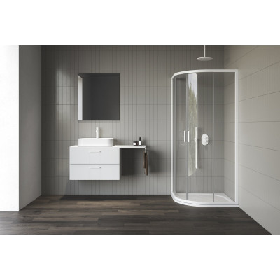 Ravak Balance II pakabinama vonios spintelė praustuvui 80 cm, baltos matinės spalvos