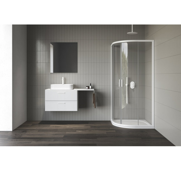 Ravak Balance II pakabinama vonios spintelė praustuvui 80 cm, baltos matinės spalvos