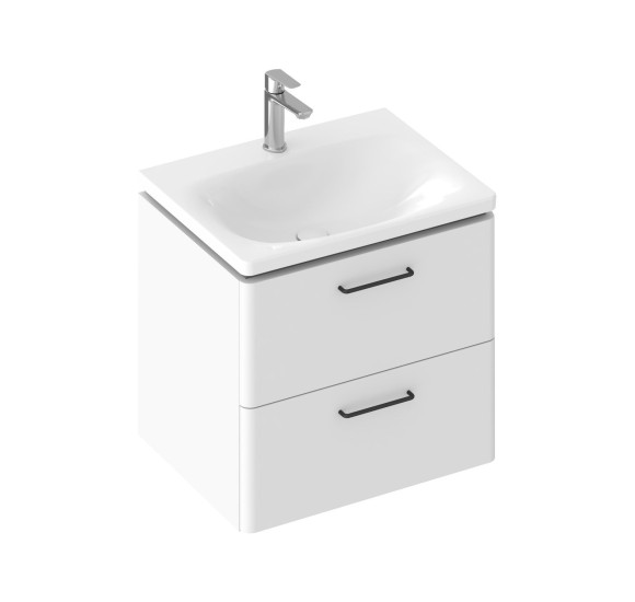 Ravak rankenelė vonios kambario spintelei Balance II, juodos matinės spalvos