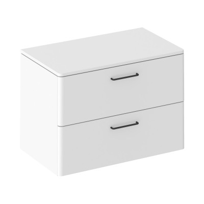 Ravak Balance stalviršis praustuvo spintelei 80 cm, blizgios baltos spalvos