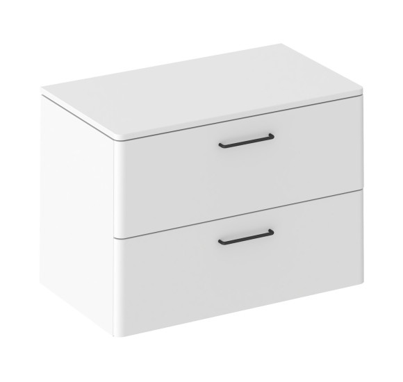 Ravak Balance stalviršis praustuvo spintelei 80 cm, blizgios baltos spalvos