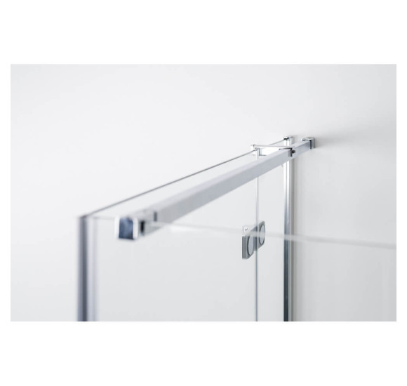 Brasta Glass Nina PLIUS dušo kabina, 90x90x200, skaidrus stiklas, chromo spalvos profiliai