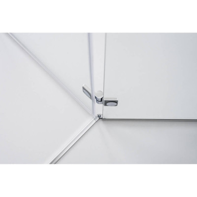 Brasta Glass Nina PLIUS dušo kabina, 90x90x200, skaidrus stiklas, chromo spalvos profiliai