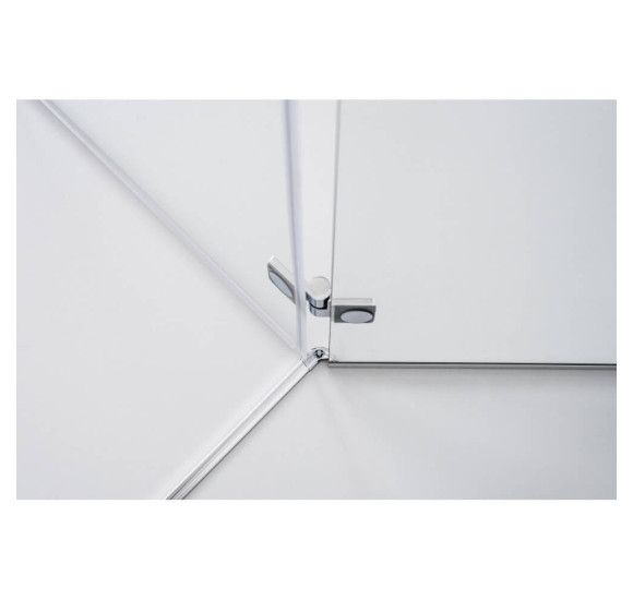 Brasta Glass Nina PLIUS dušo kabina, 90x90x200, skaidrus stiklas, chromo spalvos profiliai