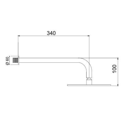 QD MagistroLab nerūdijančio plieno dušo galva, 300 mm skersmens