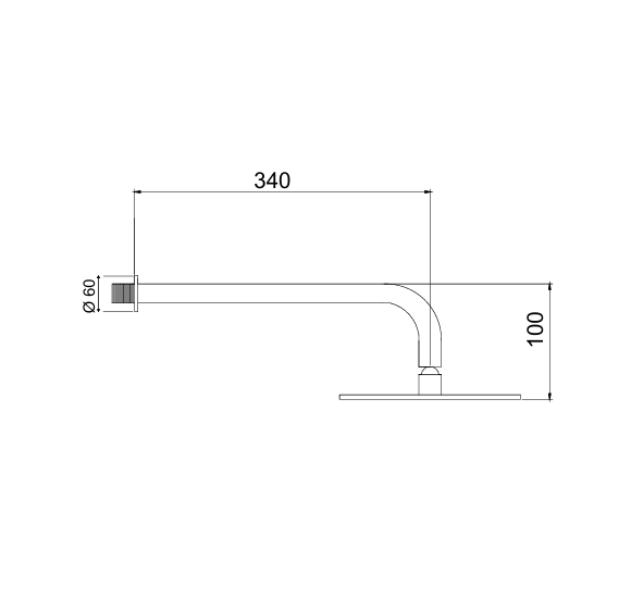 QD MagistroLab nerūdijančio plieno dušo galva, 300 mm skersmens