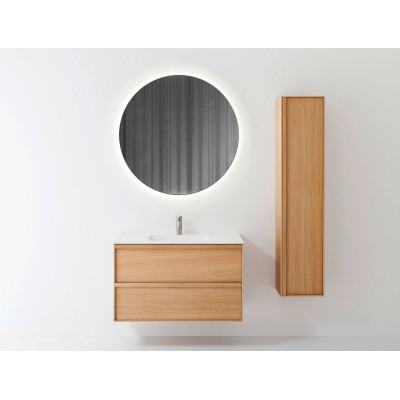 Balteco Carre pakabinama vonios praustuvo spintelė iš natūralaus ąžuolo lukšto, pasirinkite dydį (60-120 cm)