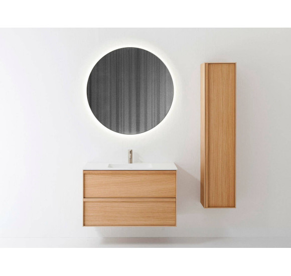 Balteco Carre pakabinama vonios praustuvo spintelė iš natūralaus ąžuolo lukšto, pasirinkite dydį (60-120 cm)